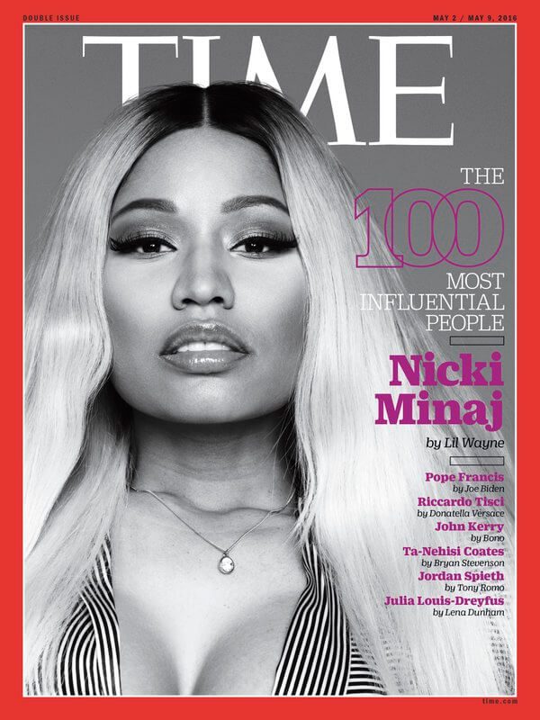 Nicki Minaj Appears In TIME’s 100 Most Influential People 2016 Issue