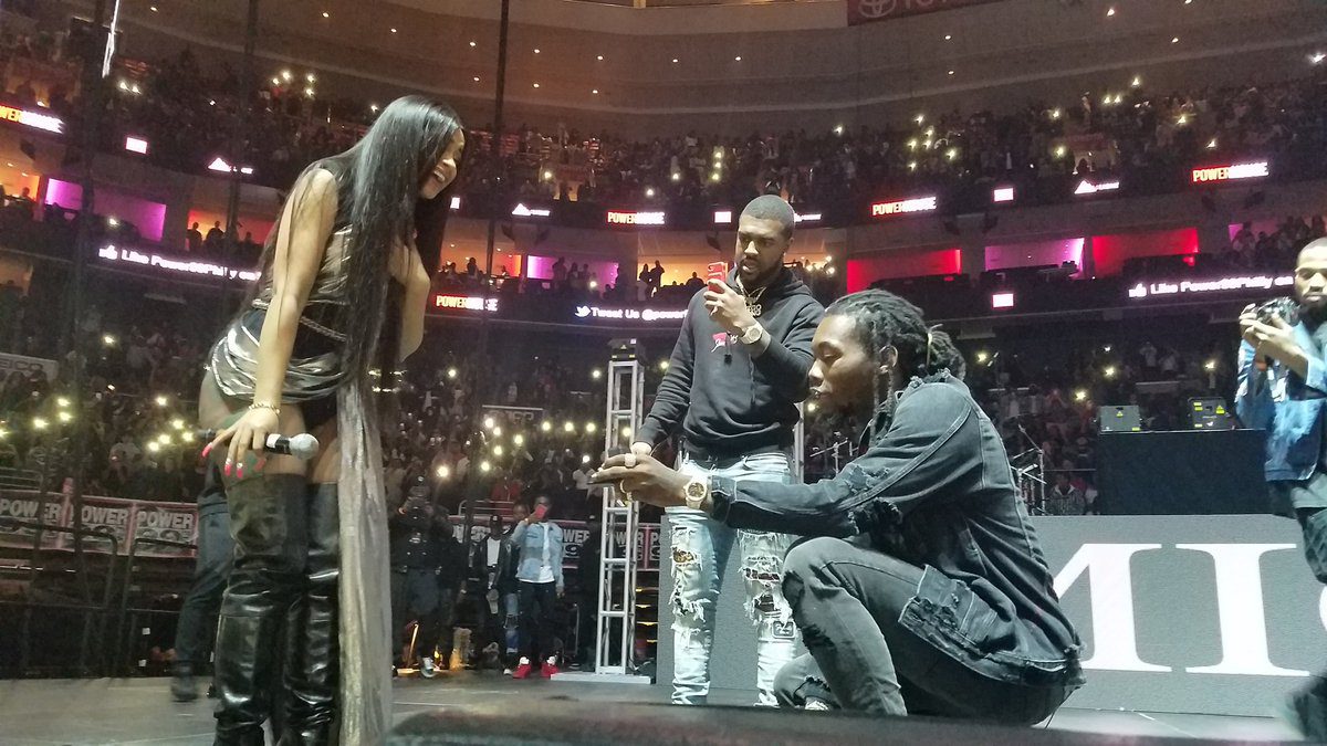 Offset Proposes to cardi b