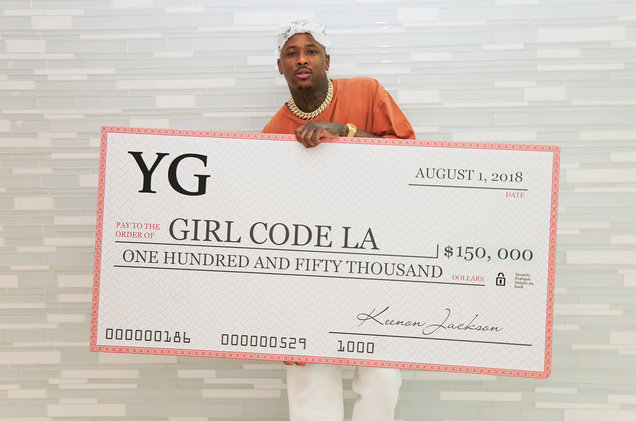 YG Donates $150,000 to GirlCodeLA to Help Young Women Coders