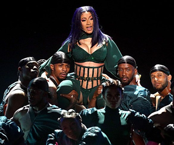 cardi b bet awards performance press clout