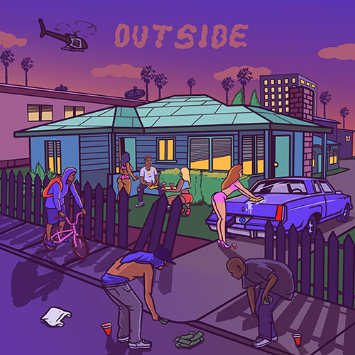 Bino Rideaux outside