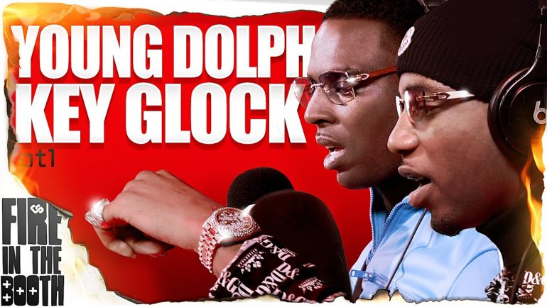Young Dolph & Key Glock fire in the booth