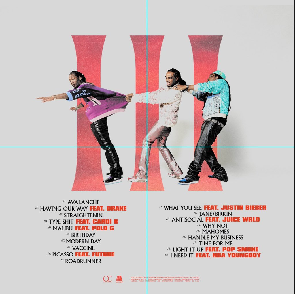 migos culture 3 tracklist