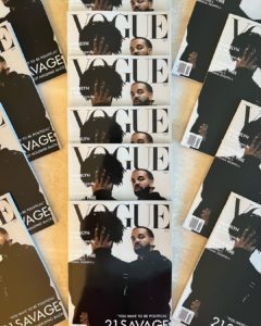 drake 21 savage vouge