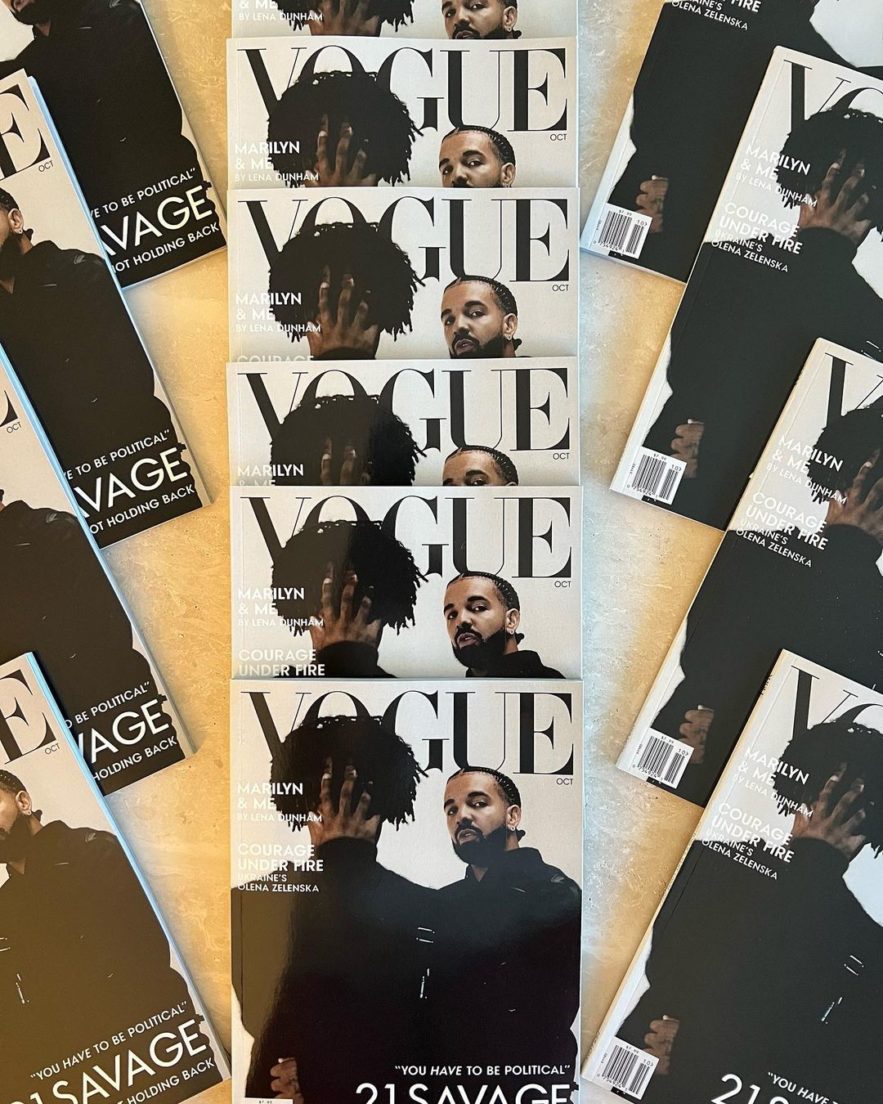 drake 21 savage vouge