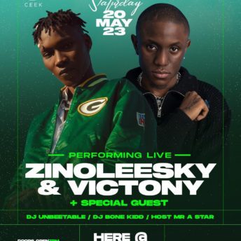 EVENT: CEEK Presents: Zinoleesky & Victony at Outernet Sat 20th May
