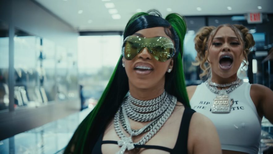 Cardi B Joins Latto for "Put It On Da Floor Again" Video