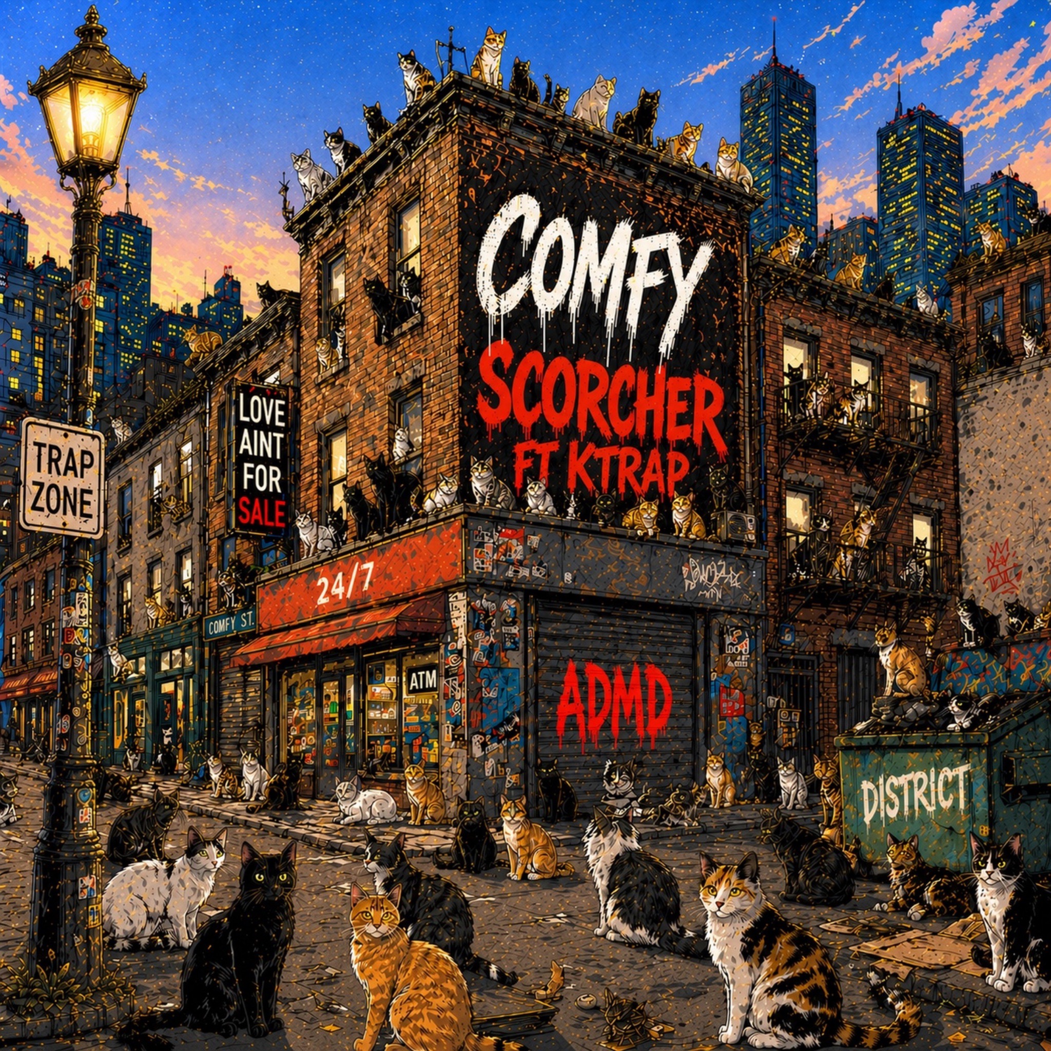 Scorcher & K-Trap Connect For Greazy Drill Heater ‘Comfy’